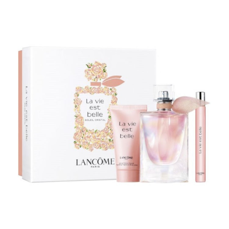 Lancome La Vie Est Belle Soliel Cristal Women's 3-Piece Gift Set - Spread Happiness!