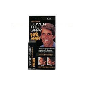 IRENE GARI Men's Jet Black Gray Hair Cover Stick - Instant Touch-Up