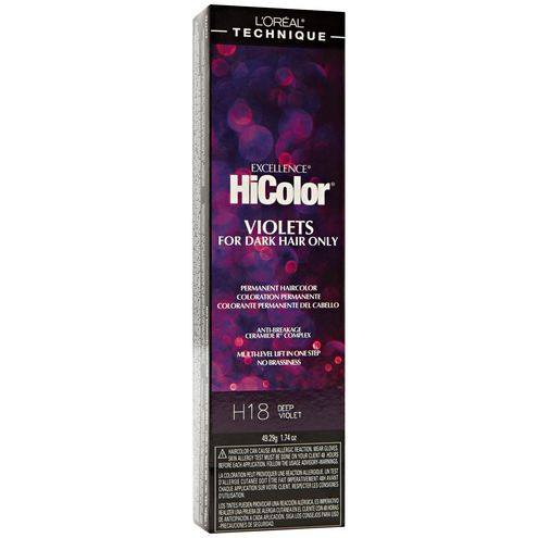 L'Oréal Professional Excellence HiColor: Stunning Black & Violet Hair Color
