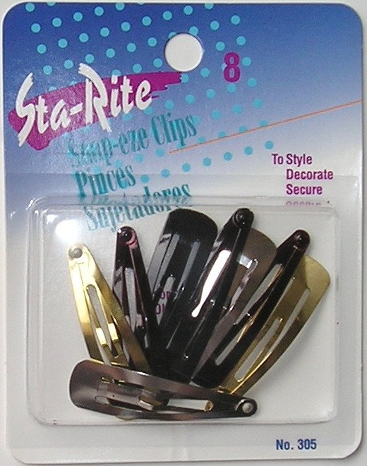 Sta Rite 2-Inch Assorted Snap-eze Clips: 8-Pack!