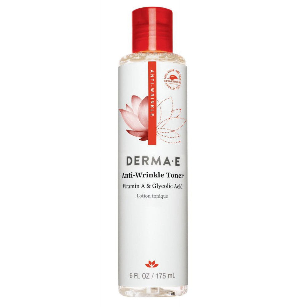 Derma E Anti-Wrinkle Vitamin A Glycolic Toner - 6 oz Wonder for Youthful Skin