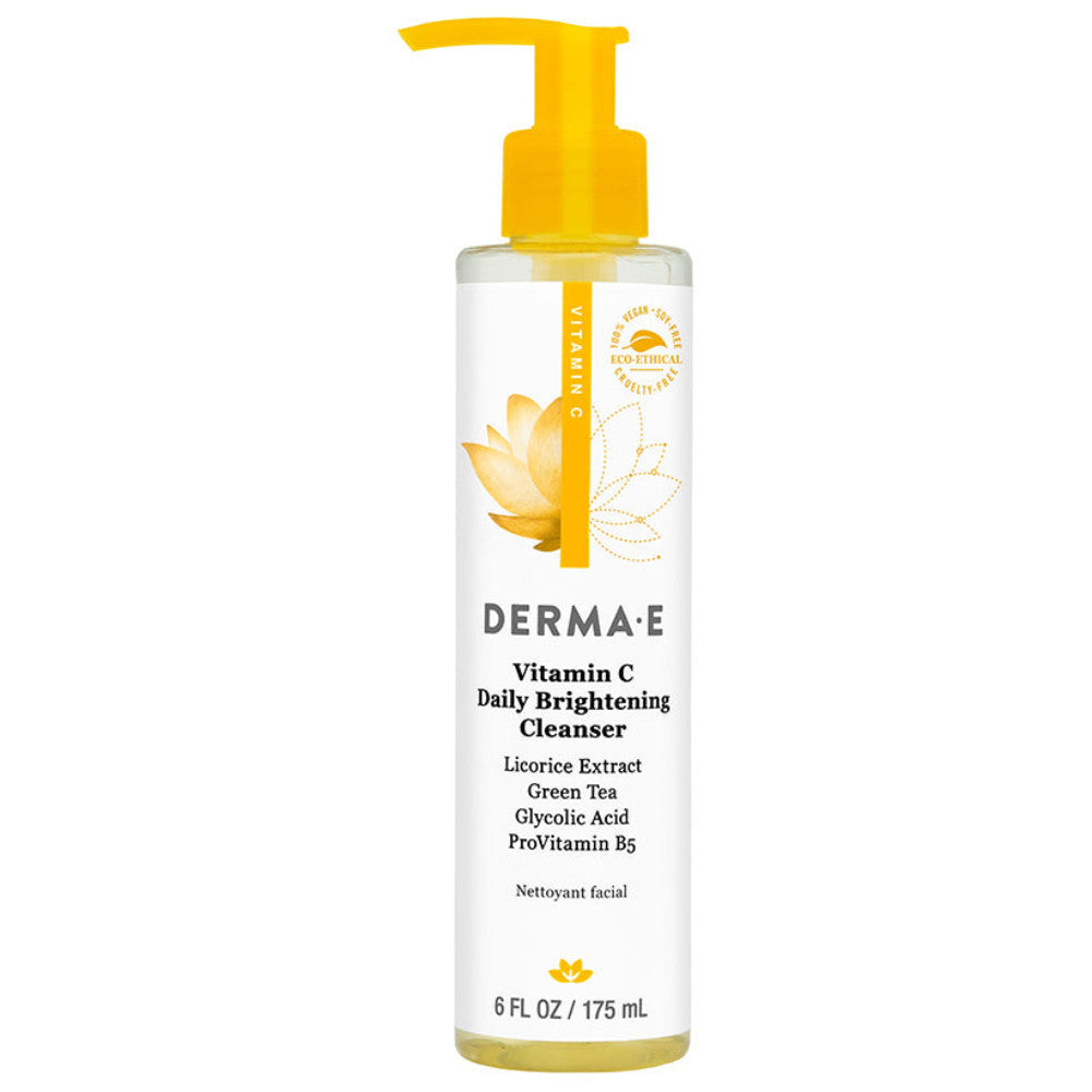 Derma E Vitamin C Brightening Facial Cleanser - 6 oz