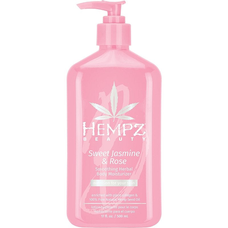 Indulgent Hempz Sweet Jasmine and Rose 17 oz Moisturizer