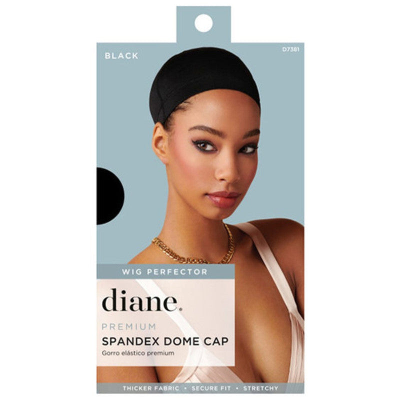 Diane Black Spandex Dome Cap - A Stylish Hair Solution