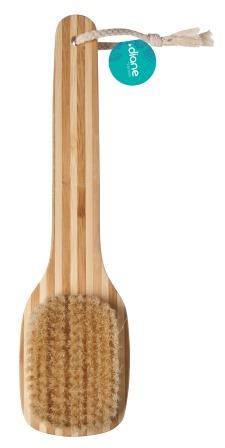 Indulge in the Diane 100% Boar Bristle Bamboo Bath Brush!