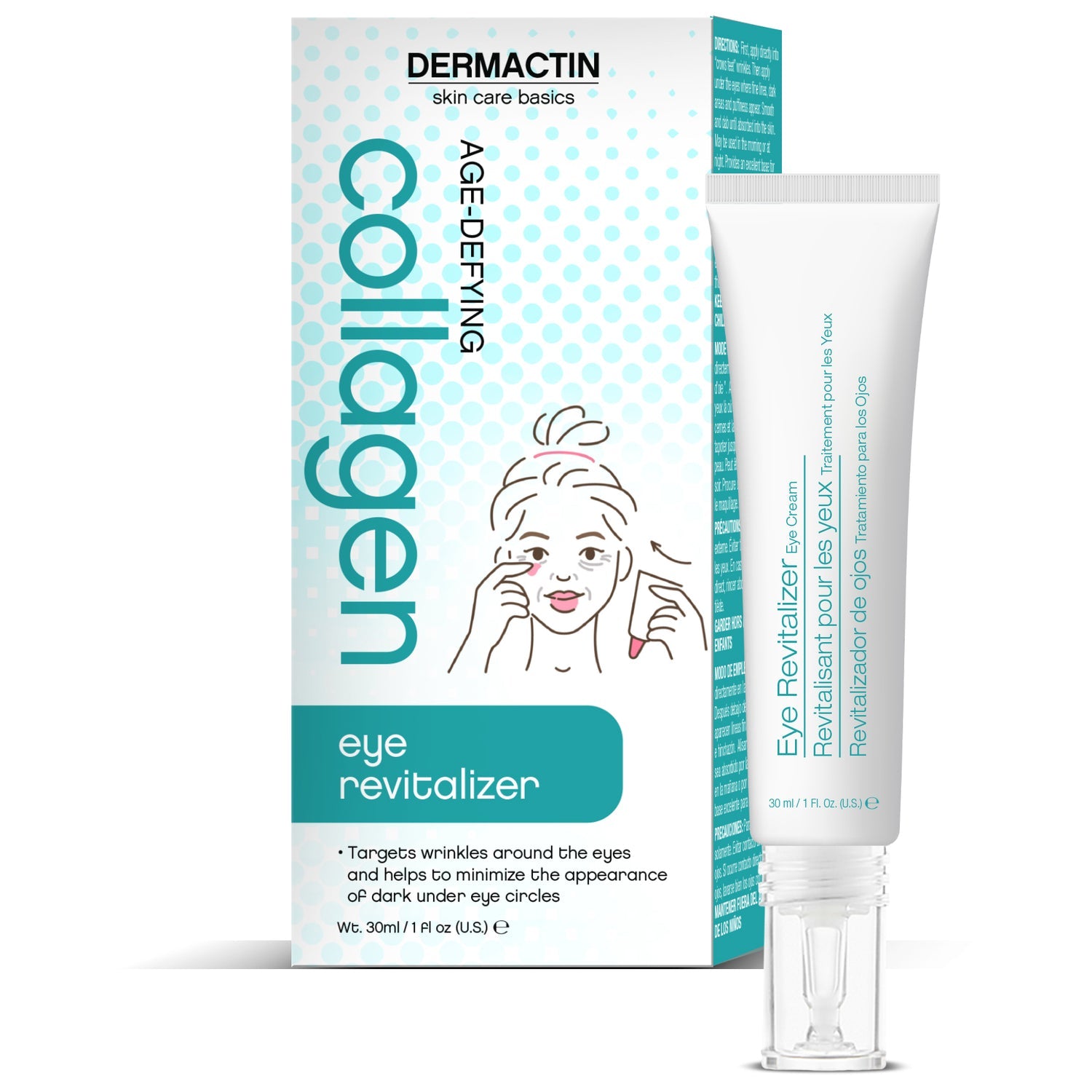 DERMACTIN TS Collagen Filler Eye Revitalizer - The Ultimate Eye Rejuvenator (0.5 OZ)