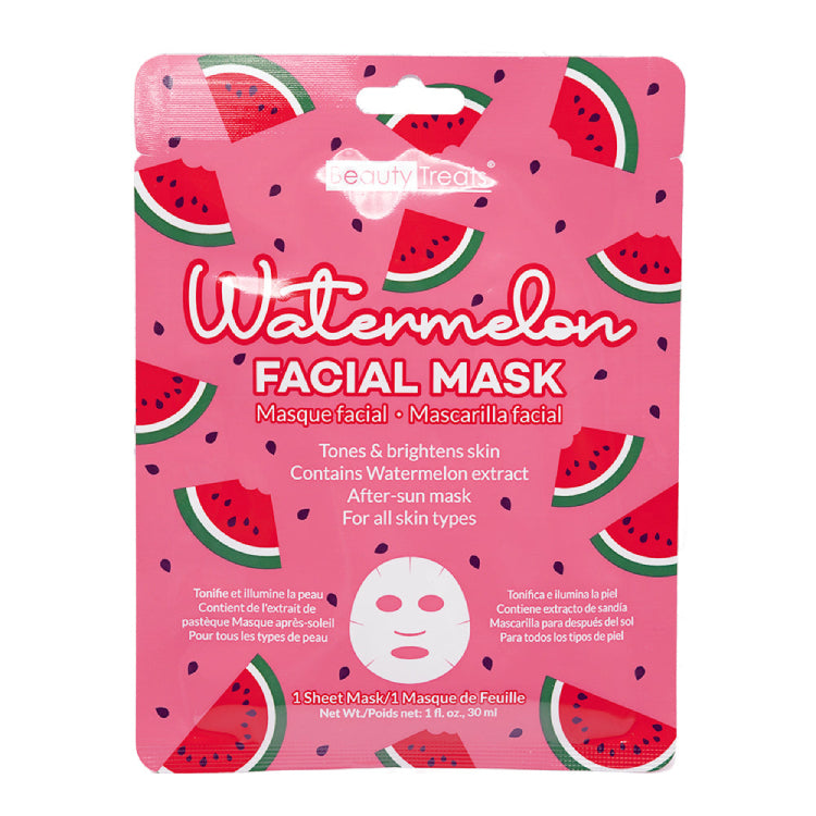 Beauty Treats Refreshing Watermelon Facial Mask - Single Sheet