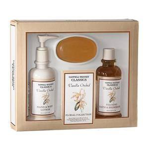 Indulge in the CASWELL MASSEY VANILLA ORCHID 3-Piece Gift Set - $39 Value!