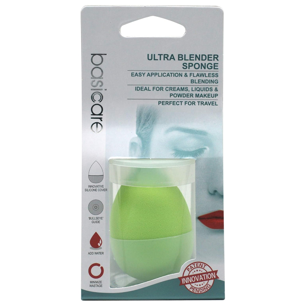 Basic Care Ultra Blender Sponge with Innovative Silicone Cover & Bullseye Guide