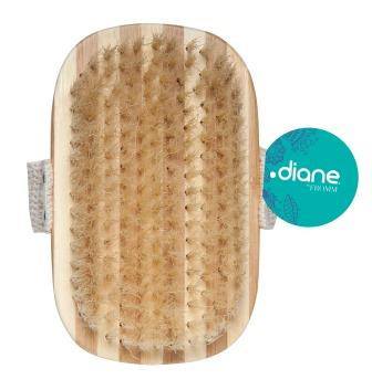 Diane Strap Bath Brush - Luxurious 100% Boar Bristle, 4.5-Inch Wonder