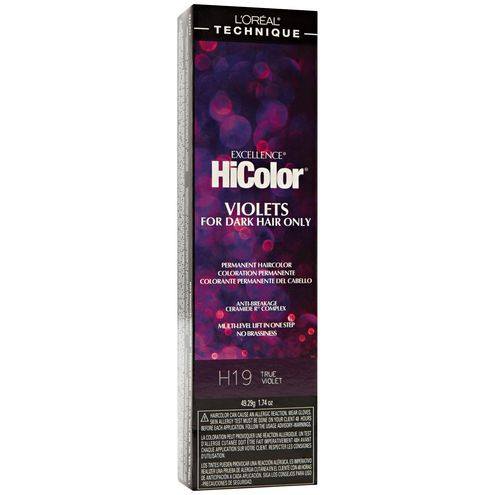 L'Oréal Professional Excellence HiColor: Stunning Black & Violet Hair Color