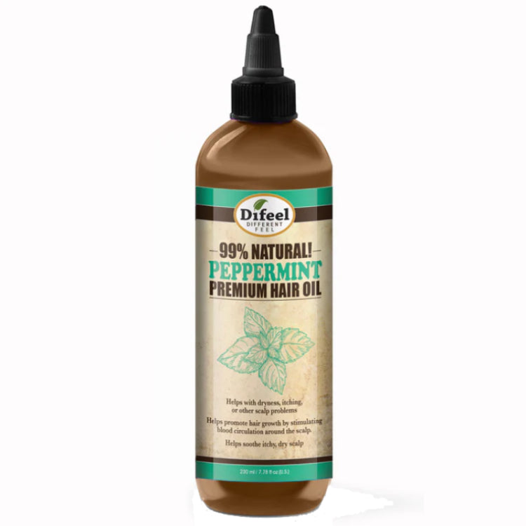 Difeel Premium Peppermint Natural Hair Oil - 7.78 oz