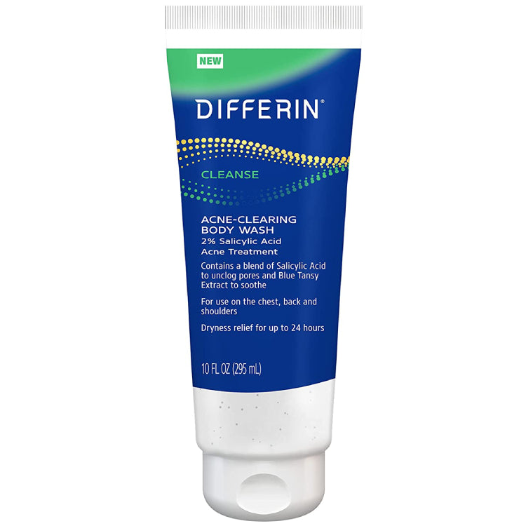 Differin 10 oz Acne Clearing Body Wash - Your Skin's Savior!