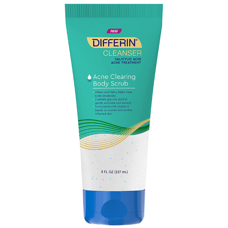 Differin 8 oz Acne Clearing Daily Body Scrub - Banish Acne Now!