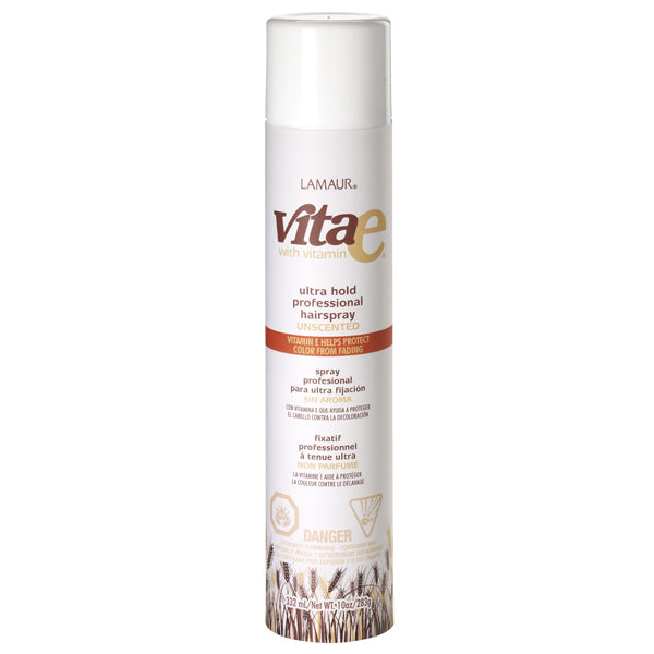 Lamaur Vita E Unscented Ultra Hold Hair Spray - 10 Oz, 55% Voc
