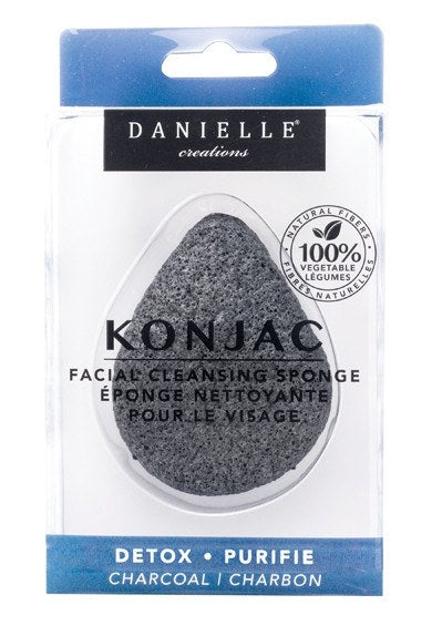 Danielle Charcoal Konjac Facial Cleansing Sponge - Glow Up Your Skin!
