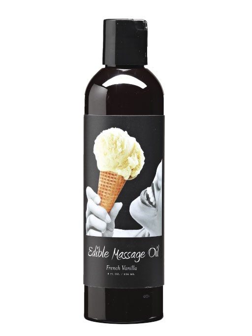 Earthly Body Irresistible Vanilla Edible Massage Oil - 8 oz