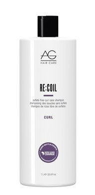 AG Hair ReCoil Curl Care Shampoo - 33.8 oz Bottle of Curl Perfection