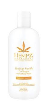 Indulgent Hempz Tahitian Vanilla and Ginger 8 oz Body Wash