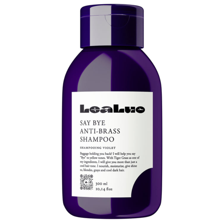 Lealuo Say Bye Anti-Brass Shampoo - 10.14 oz: Banish Brassy Tones!