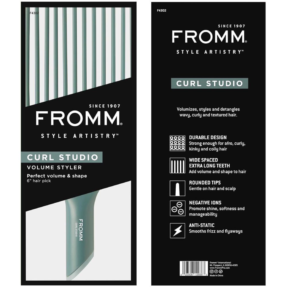 Fromm Curl Studio: Transformative Volume Styler Hair Pick Comb