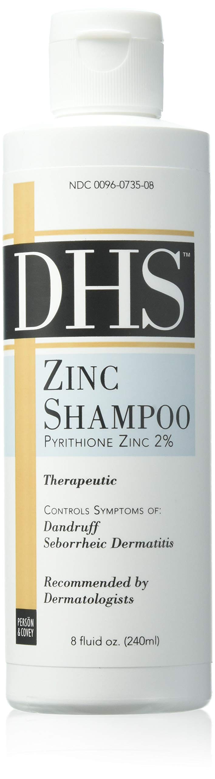 DHS Zinc Shampoo - 8 OZ Miracle for Dandruff Relief