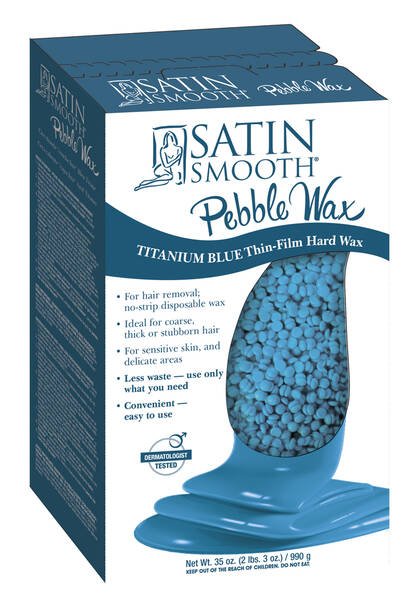 Satin Smooth Titanium Blue Thin Film Pebble Wax - 35 oz: The Ultimate Hair Removal Solution