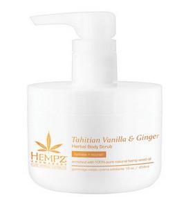 Indulgent Hempz Tahitian Vanilla and Ginger 16 oz Body Scrub
