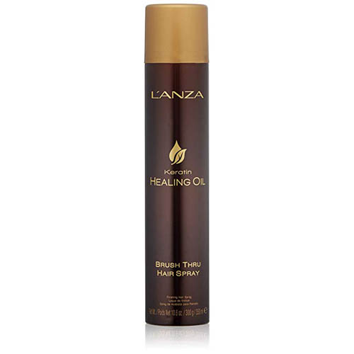 Lanza Keratin Healing Oil Brush-Thru Hair Spray - 10.6 oz: Transform Your Hair!