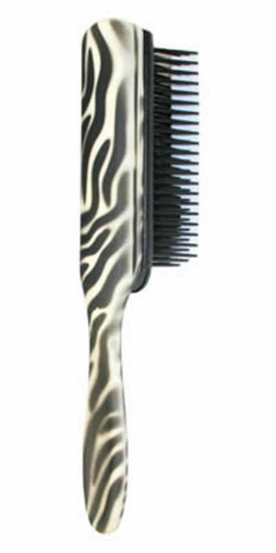 DENMAN Classic 7-Row White Zebra Print Handle - Unleash Your Style!